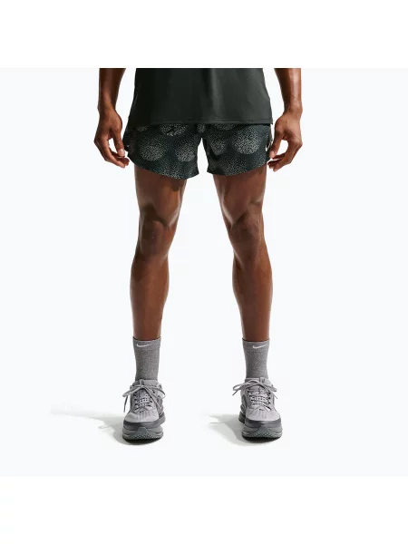 Pantaloni scurți de alergare pentru bărbați Nike Stride Dri-Fit Brief Lined 5" black spruce negru