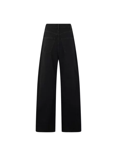 Szerokie jeansy Mm6 Maison Margiela czarne