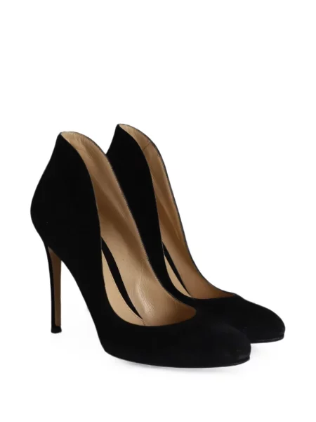 Pantofi cu toc Gianvito Rossi evazate negru