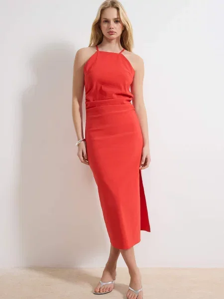 Trendyol Rochie de vară orange roșu