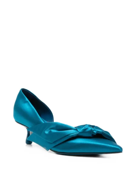 Pantofi cu toc Jimmy Choo cu funde albastru