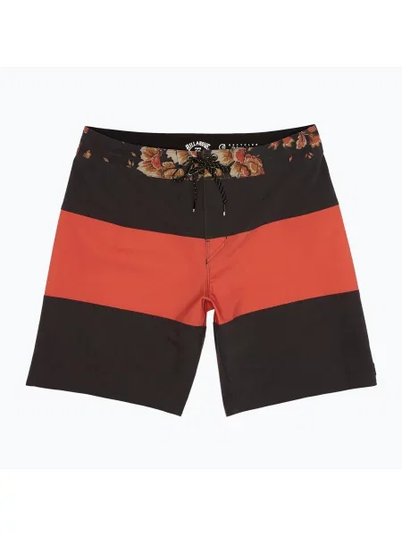 Мъжки шорти за плуване Billabong Tribong Pro washed red черно