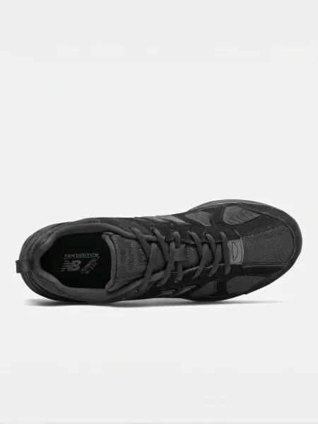 Замшевые повседневные кроссовки New Balance черные