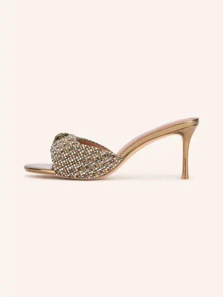 Klapki mules Kurt Geiger z kamieniami czarne