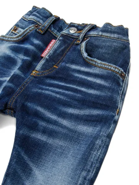 Jeansy dziecięce Dsquared2 niebieskie