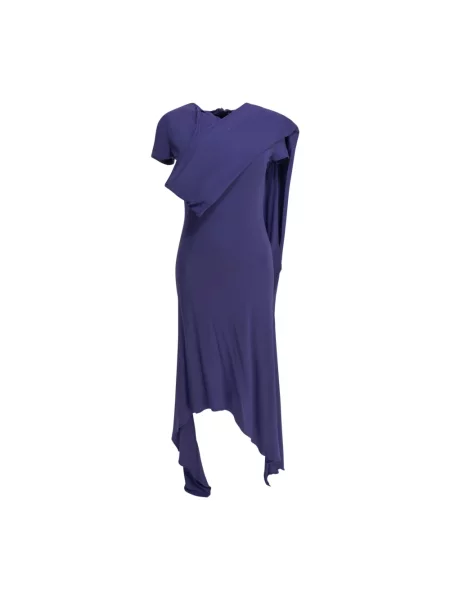 Sukienka midi Acne Studios fioletowa