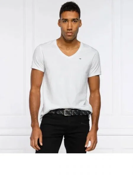 Tommy Jeans tricou TJM ORIGINAL JERSEY alb