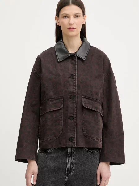 Rag & bone geacă de blugi pentru femei din Natalia maro