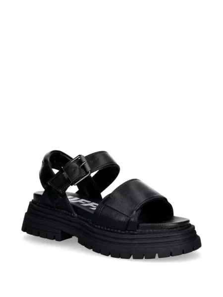 Sandale Buffalo cu cataramă chunky negru
