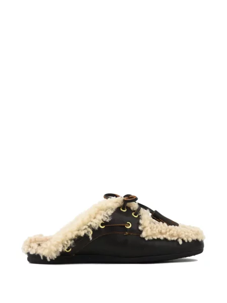Mules Toral Shoes από δέρμα προβάτου καφέ