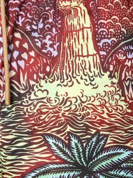 Kupaće gaće Vlisco Dialogues s printom crvena