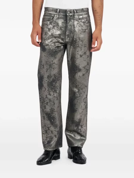 Pantaloni Roberto Cavalli cu imagine gri