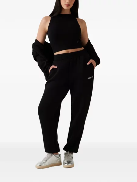Stras pantaloni de jogging Guess negru