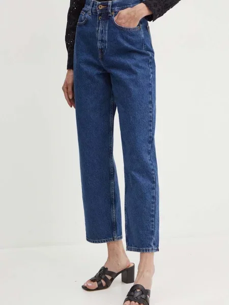Дънки Pepe Jeans BARREL JEANS UHW с висока талия тъмносиньо