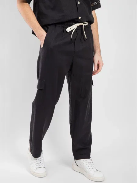 Карго Just Before льон/віскоза чорний