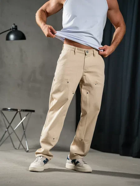 Штани повсякденні TeamV бежевий