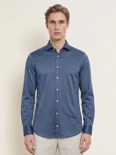 Eton Košile Regular Fit tmavě modrá