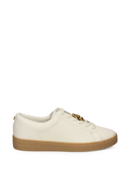 Balerini Michael Michael Kors din piele cu model floral maro