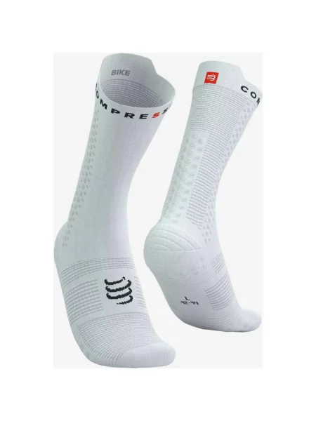 Skarpetki rowerowe Compressport Pro Racing Czarne T1 białe