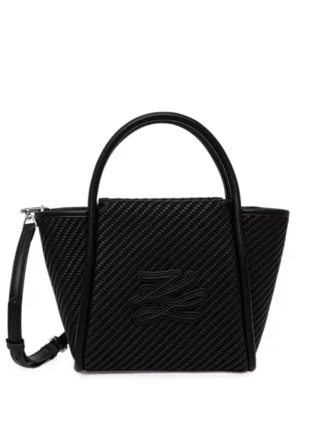 Geantă shopper Karl Lagerfeld cu autograf negru