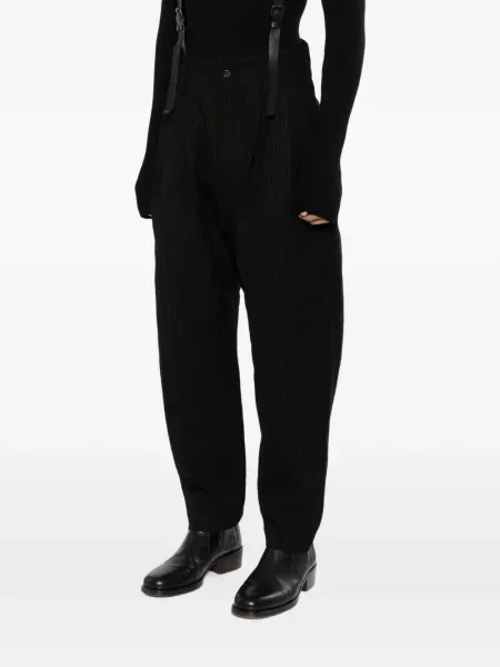 Pantaloni Nude:masahiko Maruyama cu dungi negru