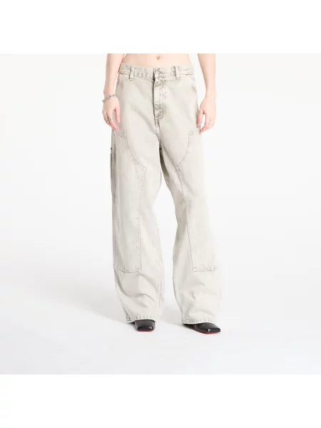 Pantaloni Carhartt WIP W Brandon Double Knee Pant Opuntia Chalk Wash L