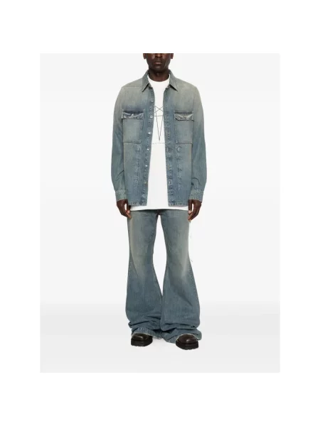 Rick Owens DRKSHDW kurtka jeansowa niebieska