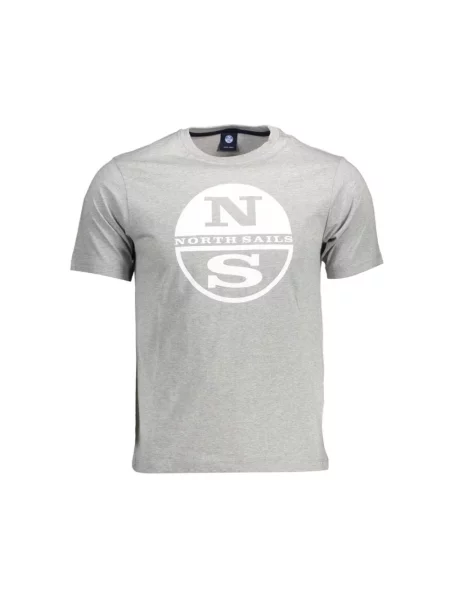 Koszulka North Sails z krótkim rękawem casual szara