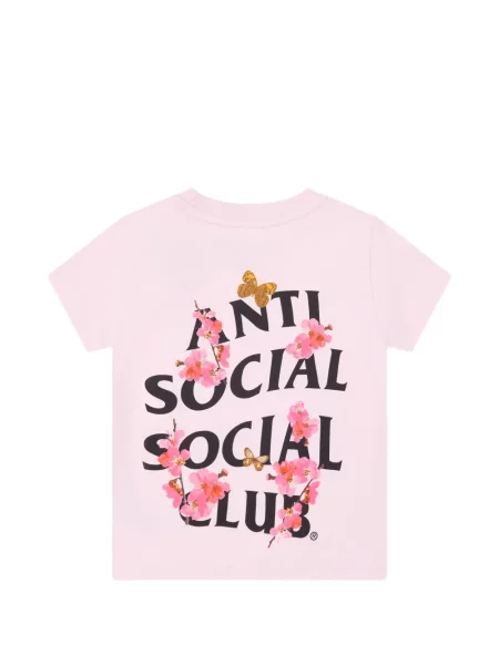 Koszulka dziecięca Anti Social Social Club różowa