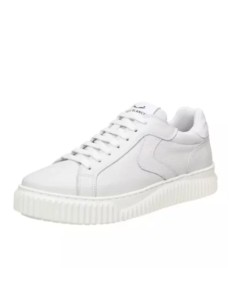 Sneakersy Voile Blanche skórzane białe