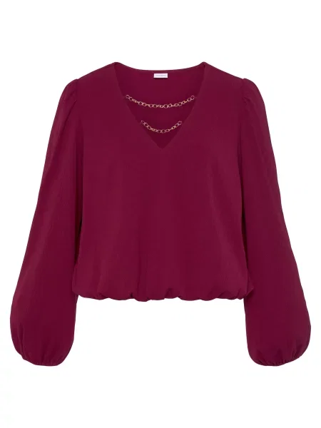 LASCANA Bluză / mov prună auriu