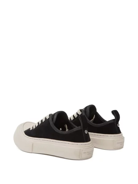 Sneakers Ann Demeulemeester σουέντ με πλατφόρμα μαύρο