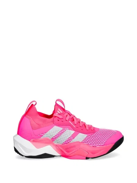 Pantaloni Adidas tricotate cu autograf alergare albastru