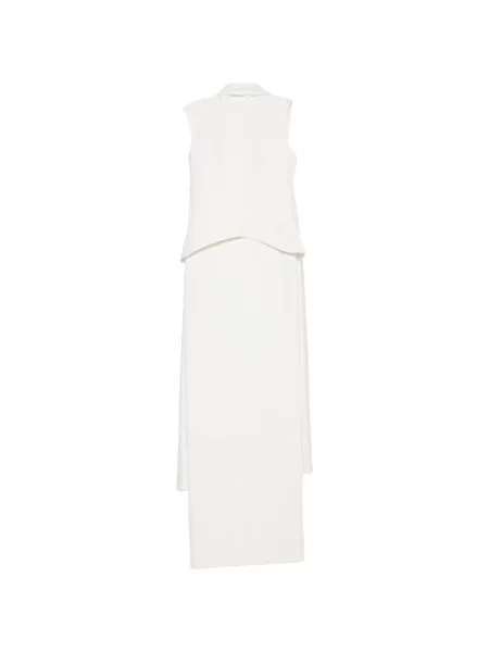 Drapírozott maxi ruha Solace London fehér