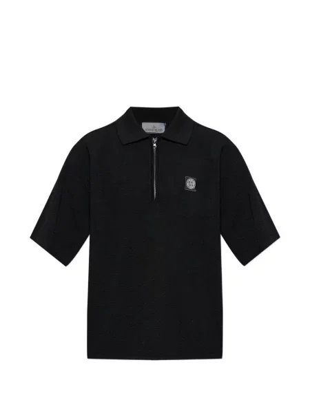 Polo Stone Island cu strasuri negru