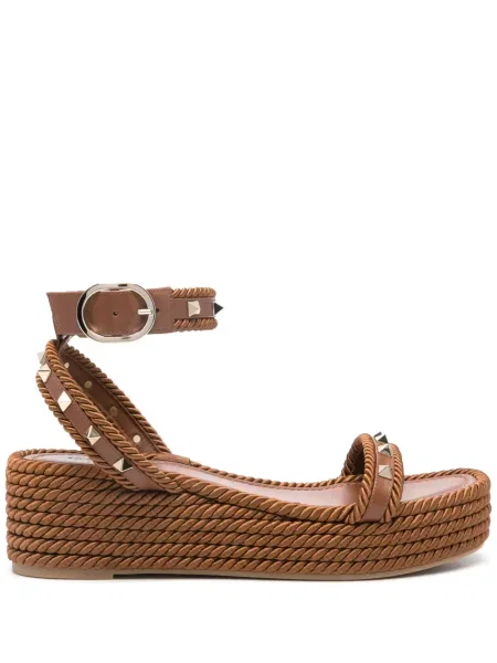 Platform talpú espadrilles Valentino Garavani barna