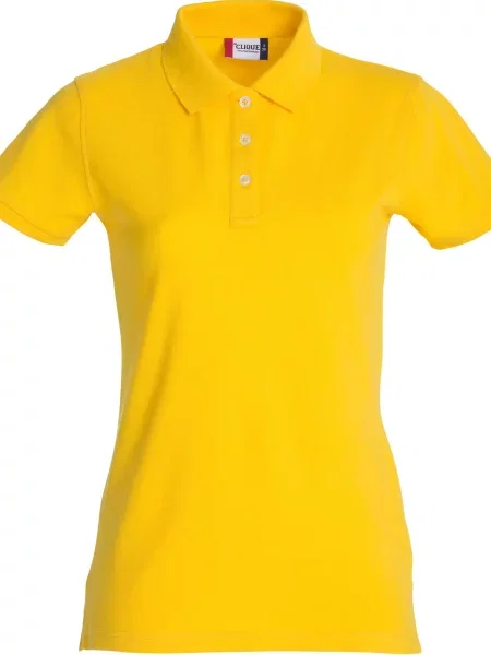 Clique Stretch Premium Polo — koszulka polo ze stretch – Lemon żółta