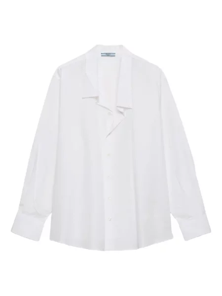 Cămașă Prada din poplin alb