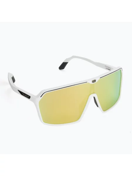 Okulary Rudy Project Spinshield White Matte Multilaser Gold białe