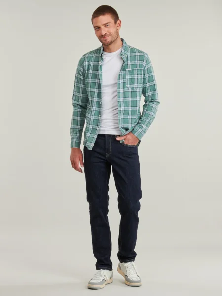 Blugi drepți Pepe Jeans albastru
