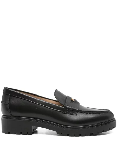 Kožené loafers Lauren Ralph Lauren černé