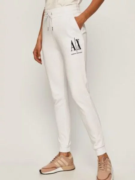 Armani Exchange Панталони бяло