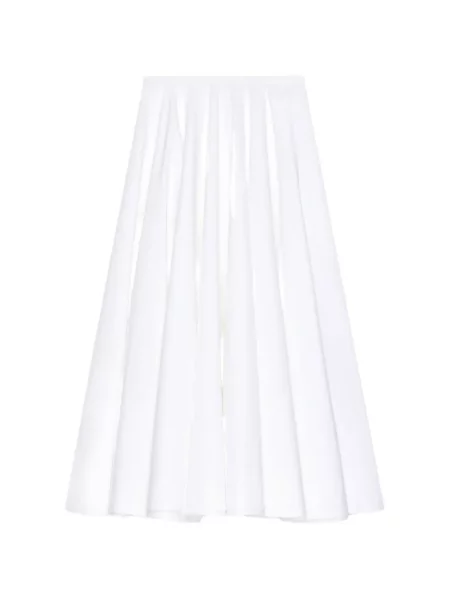 Lung fustă Givenchy din poplin alb