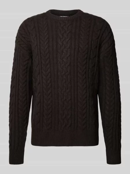 Sweter z dzianiny z wzorem warkocza Jake*s Studio Men