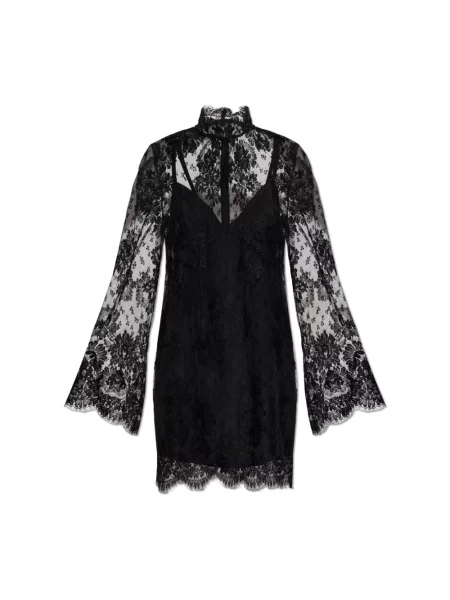 Sukienka Dolce And Gabbana koronkowa czarna