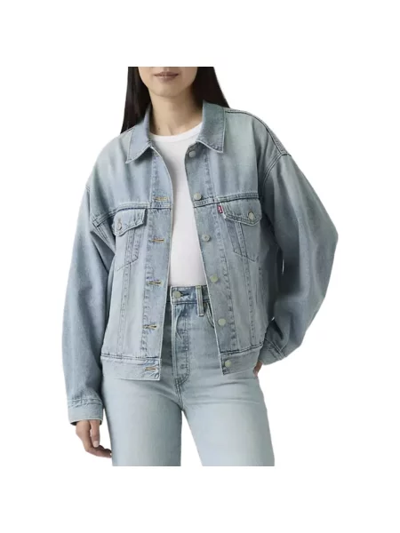 Levi's geacă jeans de tranziție albastru
