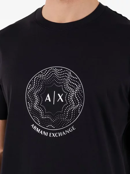 Tricou Armani Exchange cu imagine negru