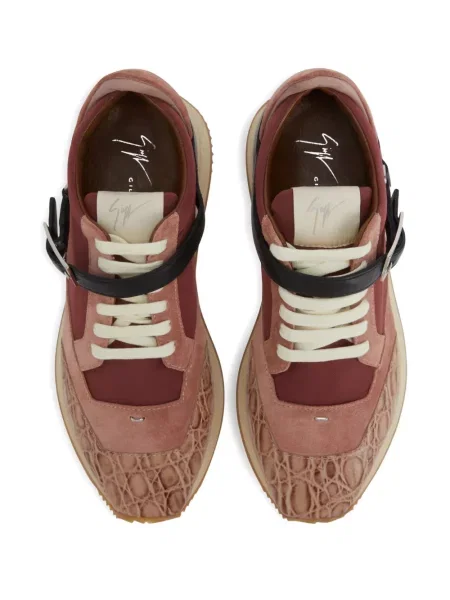 Sneakerși Giuseppe Zanotti cu cataramă roz