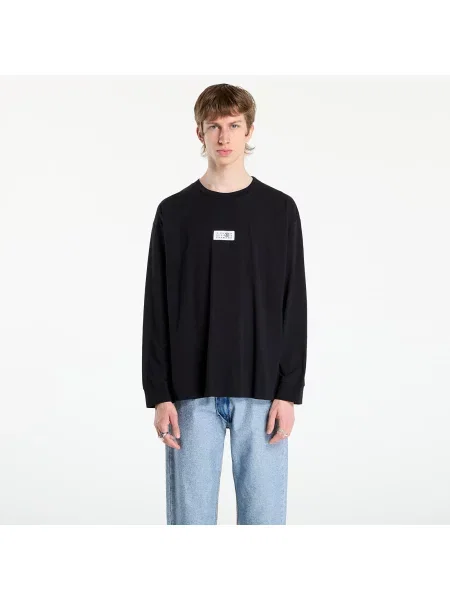 Футболка Mm6 с аппликацией черная