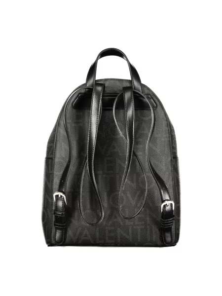 Lniana torebka Valentino Bags czarna
